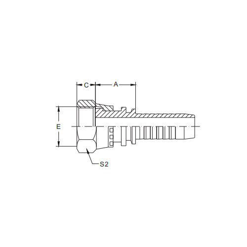 22211-BSP Joint plat femelle