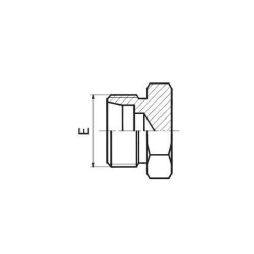 DIN Métrique Mâle 24°L .T. Pulg