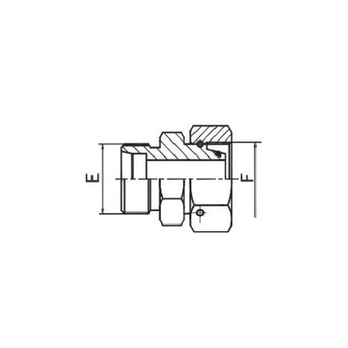 Adaptateur de tube réducteur DIN avec écrou pivotant