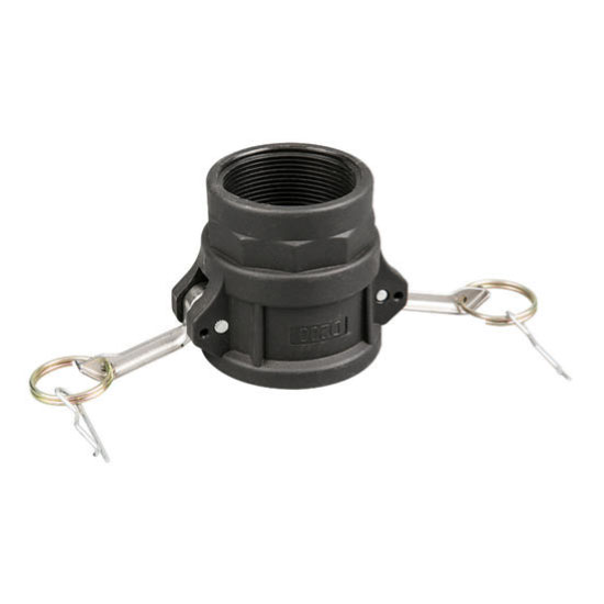 Coupleur femelle de type D - Camlock anodisé noir