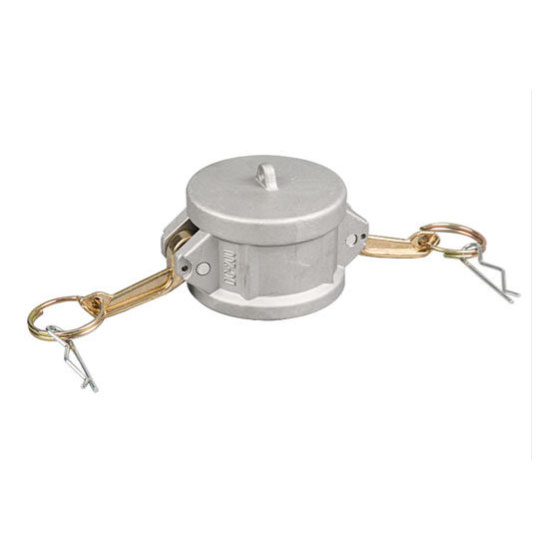 Type de capuchon anti-poussière CC, coupleur d'extrémité femelle, Camlock en aluminium