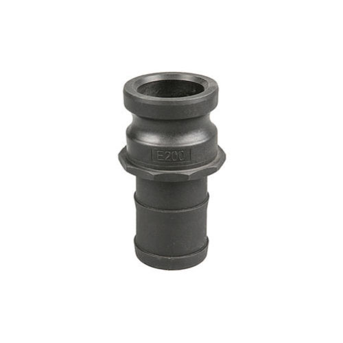 Coupleur mâle de type E, tige de tuyau en X, Camlock anodisé noir